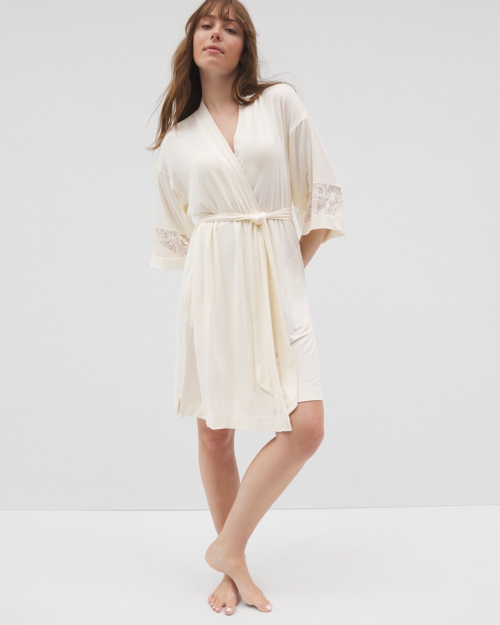 Cool Nights Robe With Lace