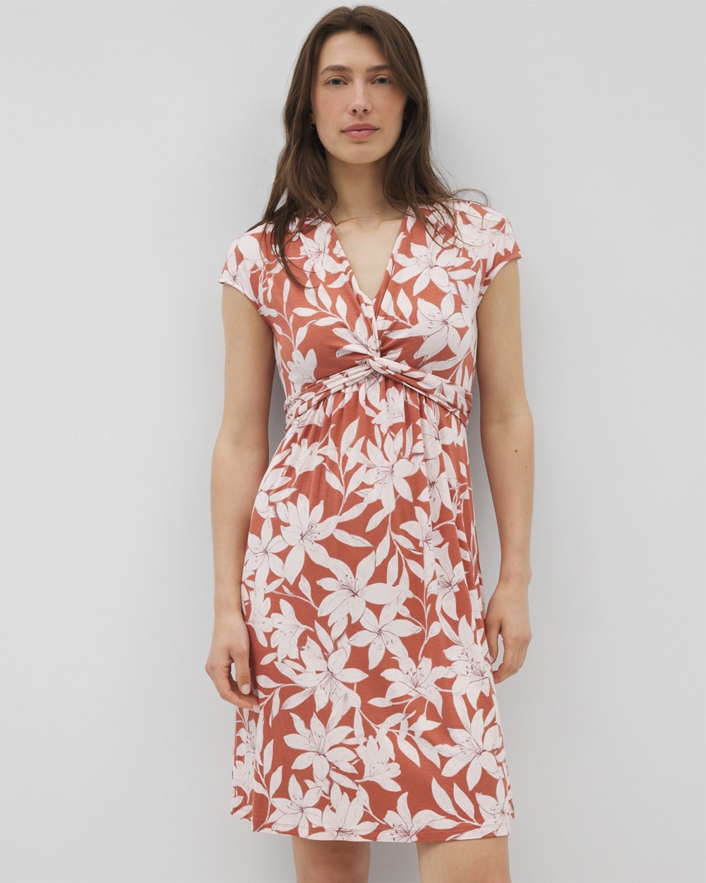 Soft Jersey Twist Short Bra Dress