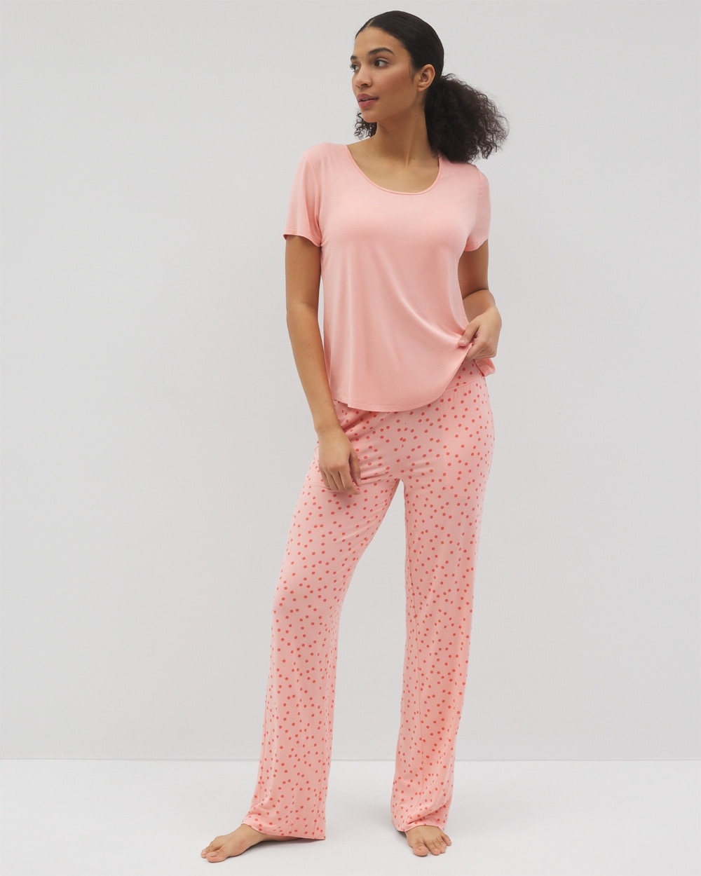 Cool Nights Short-Sleeve + Pants Pajama Set