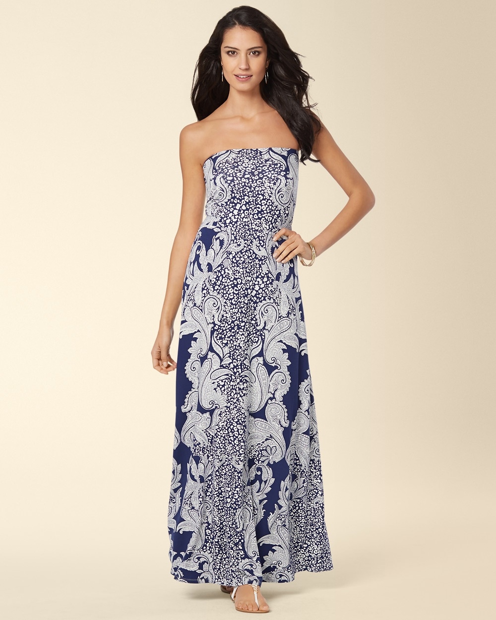 Foldover Multi-Way Maxi Dress Perfect Paisley Medievel