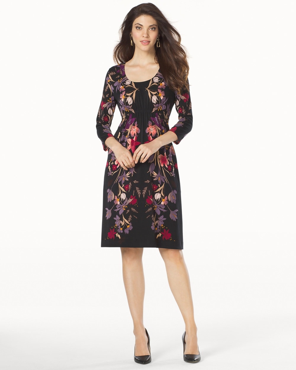 Empire Waist Short Dress Storied Floral