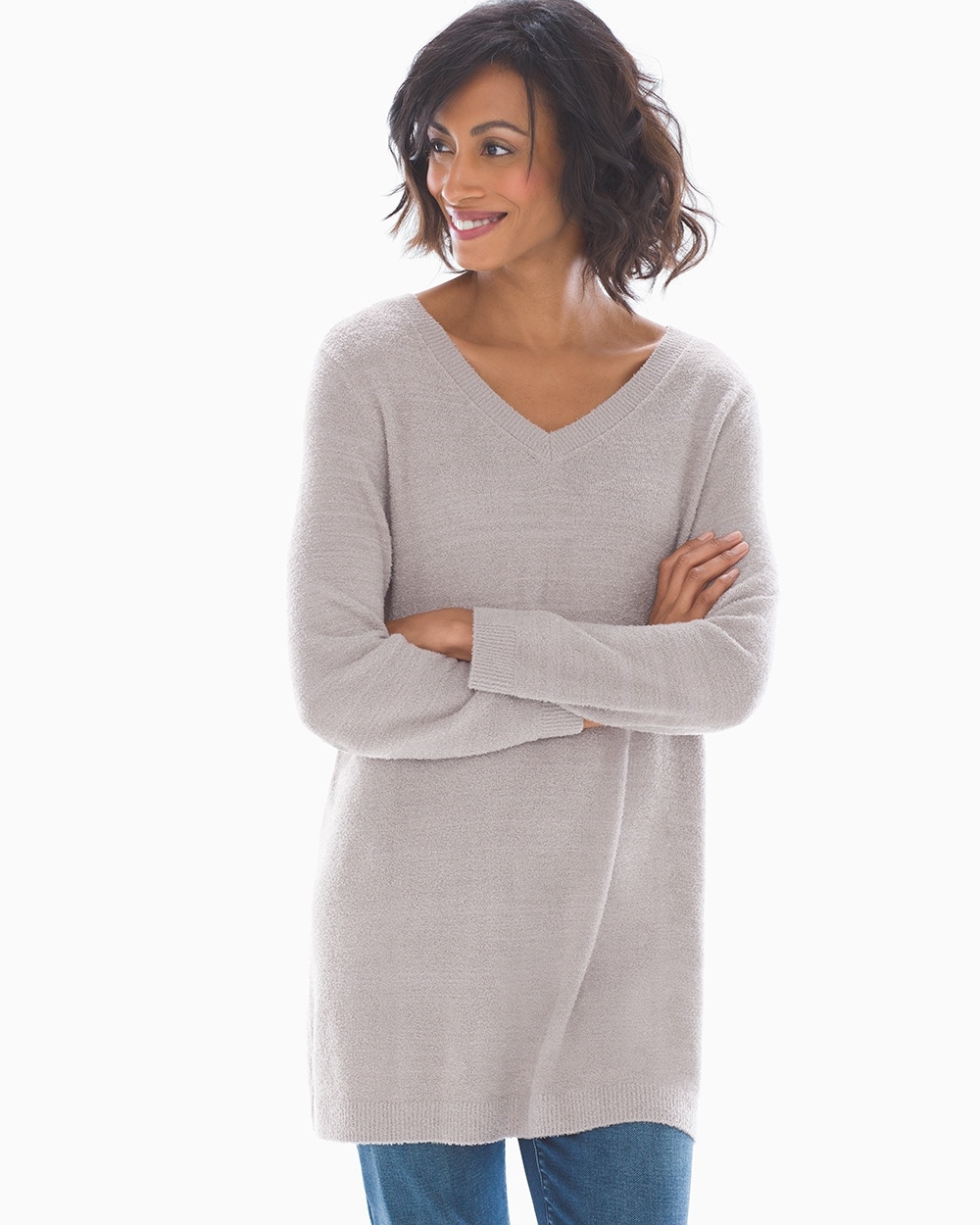 Plush Pullover Top Opal Gray