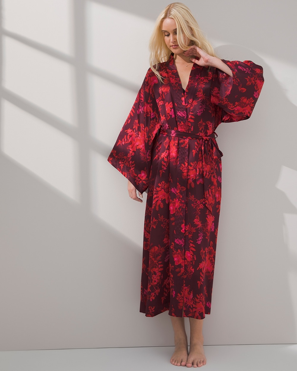 Sensual Silk Kimono Robe