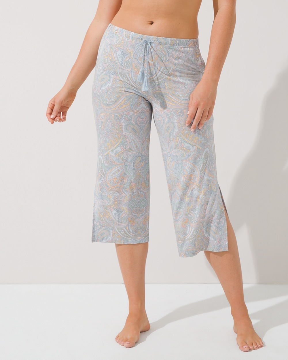 Cool Nights Palazzo Crop Pajama Pants