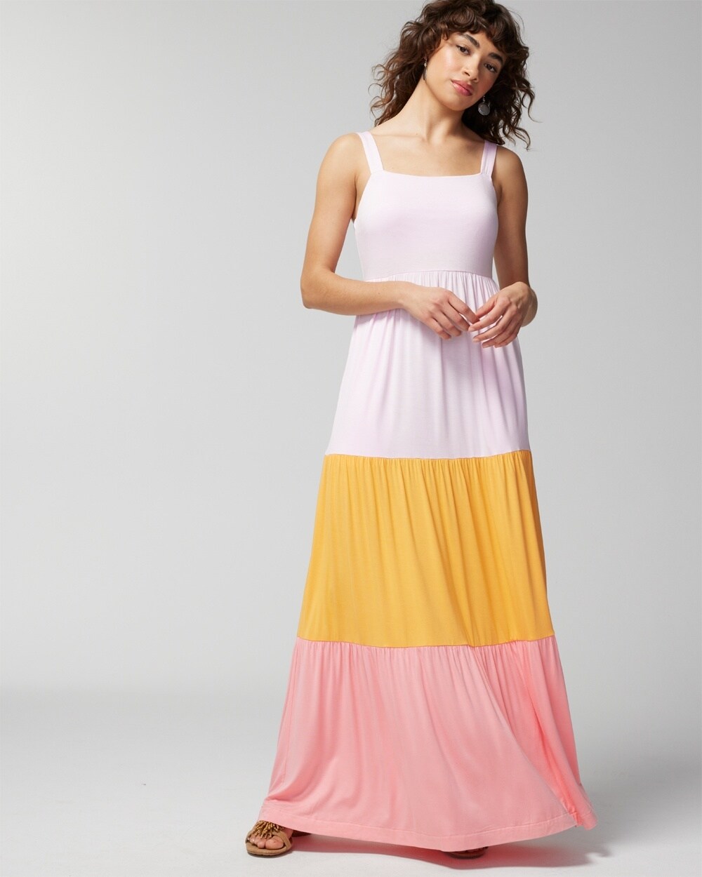 Soft Jersey Trapeze Maxi Bra Dress