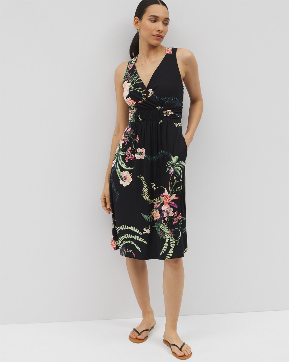 Soft Jersey Cross Back Strap Bra Dress