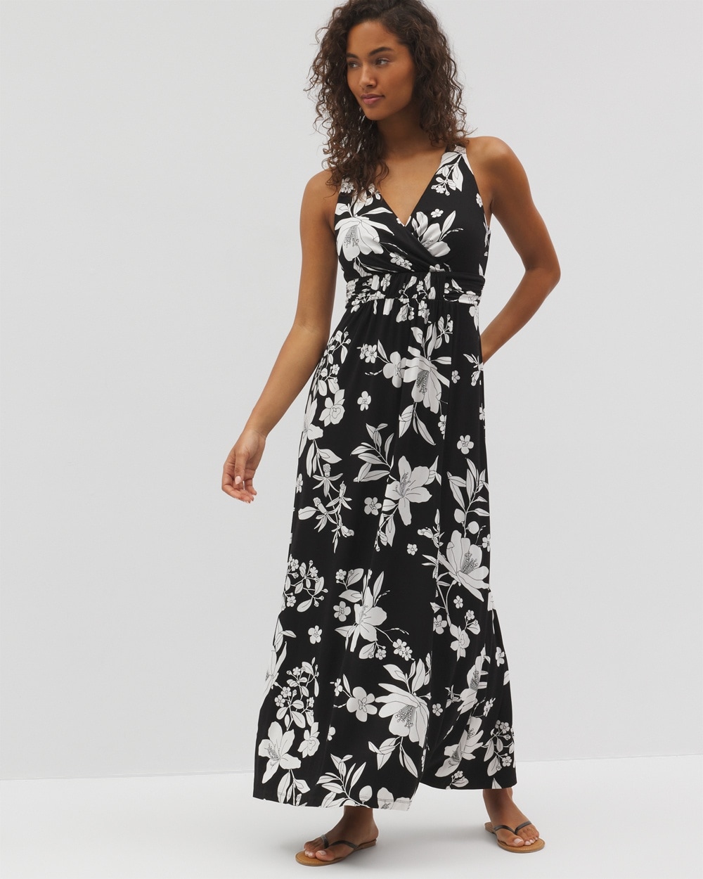 Soft Jersey Isla Cross Back Maxi Bra Dress
