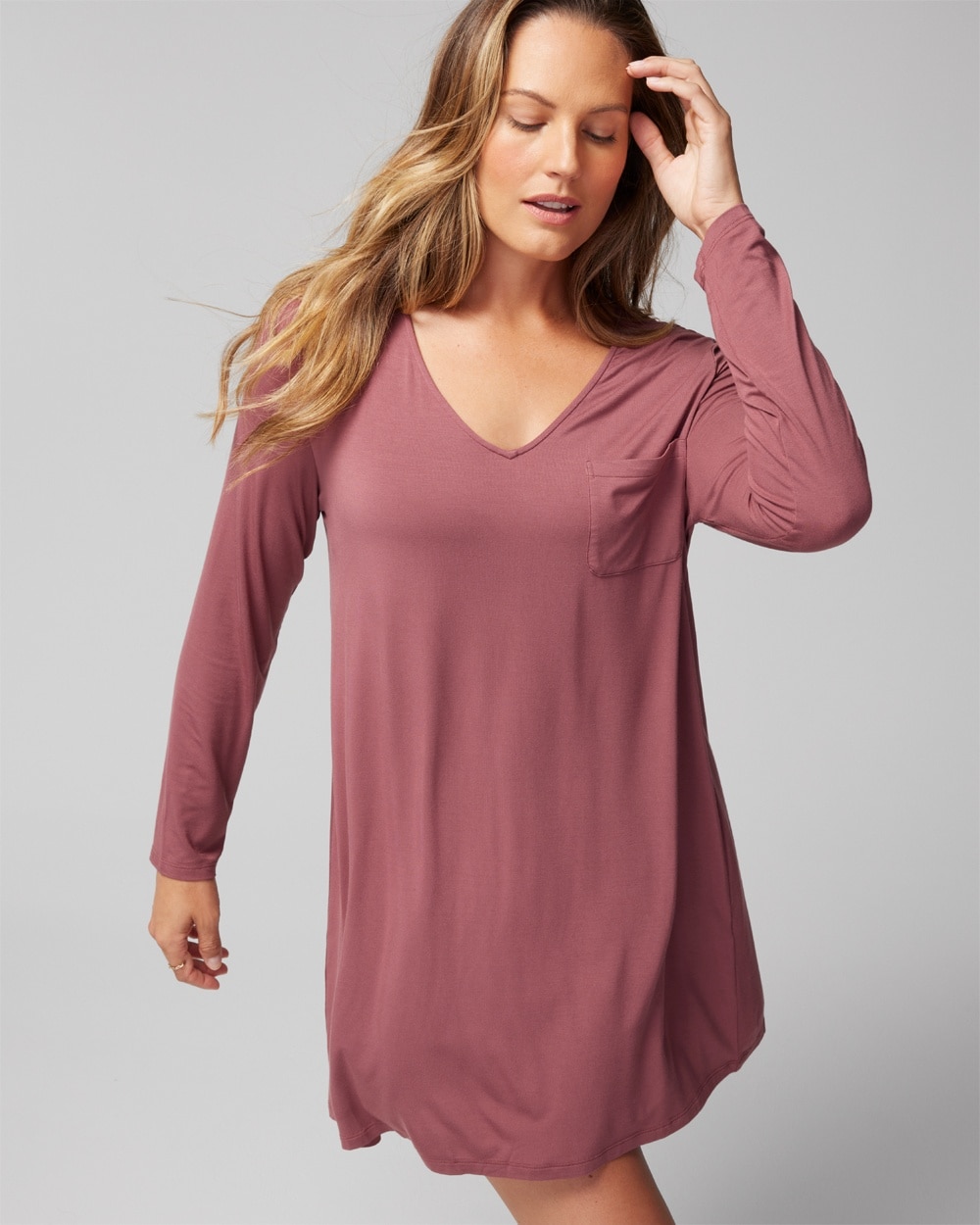 Cool Nights Long-Sleeve Sleepshirt - WA