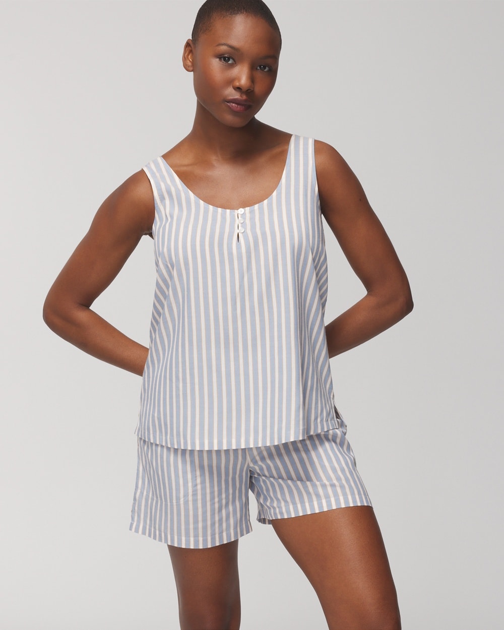 Rayon Challis Tank Shorts Set - WA