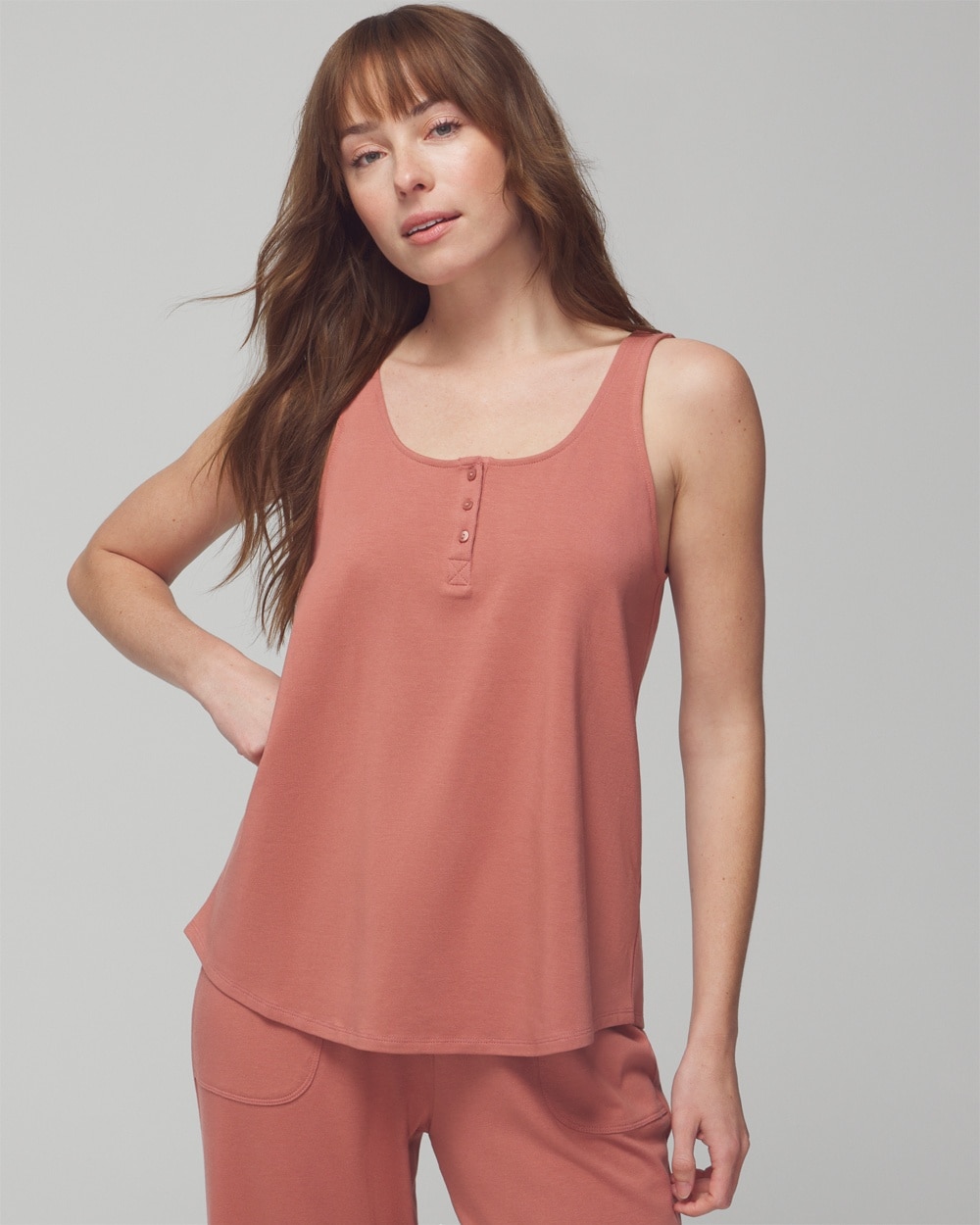 Most Loved Cotton Henley Tank