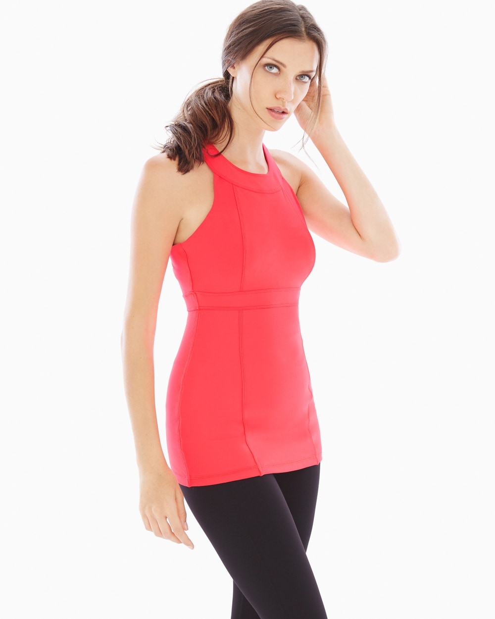 Slimming Miraclesuit Sport High-Neck Slimming Tank Coral