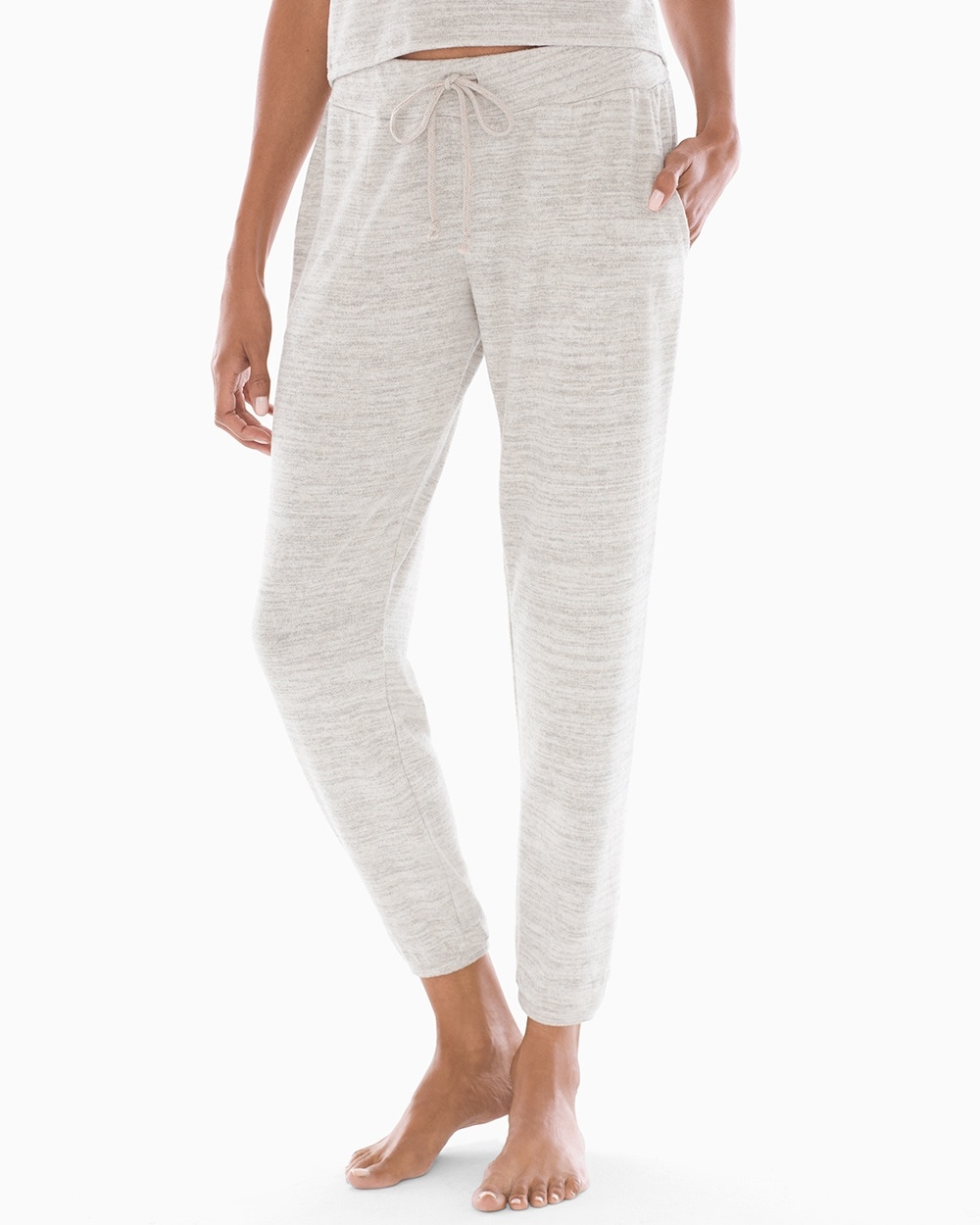 Cozy Nights Banded Ankle Pajama Pant Heather Pearl