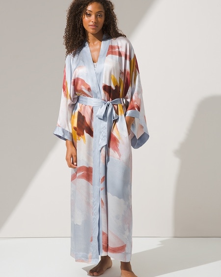 Silk sales kimono gown