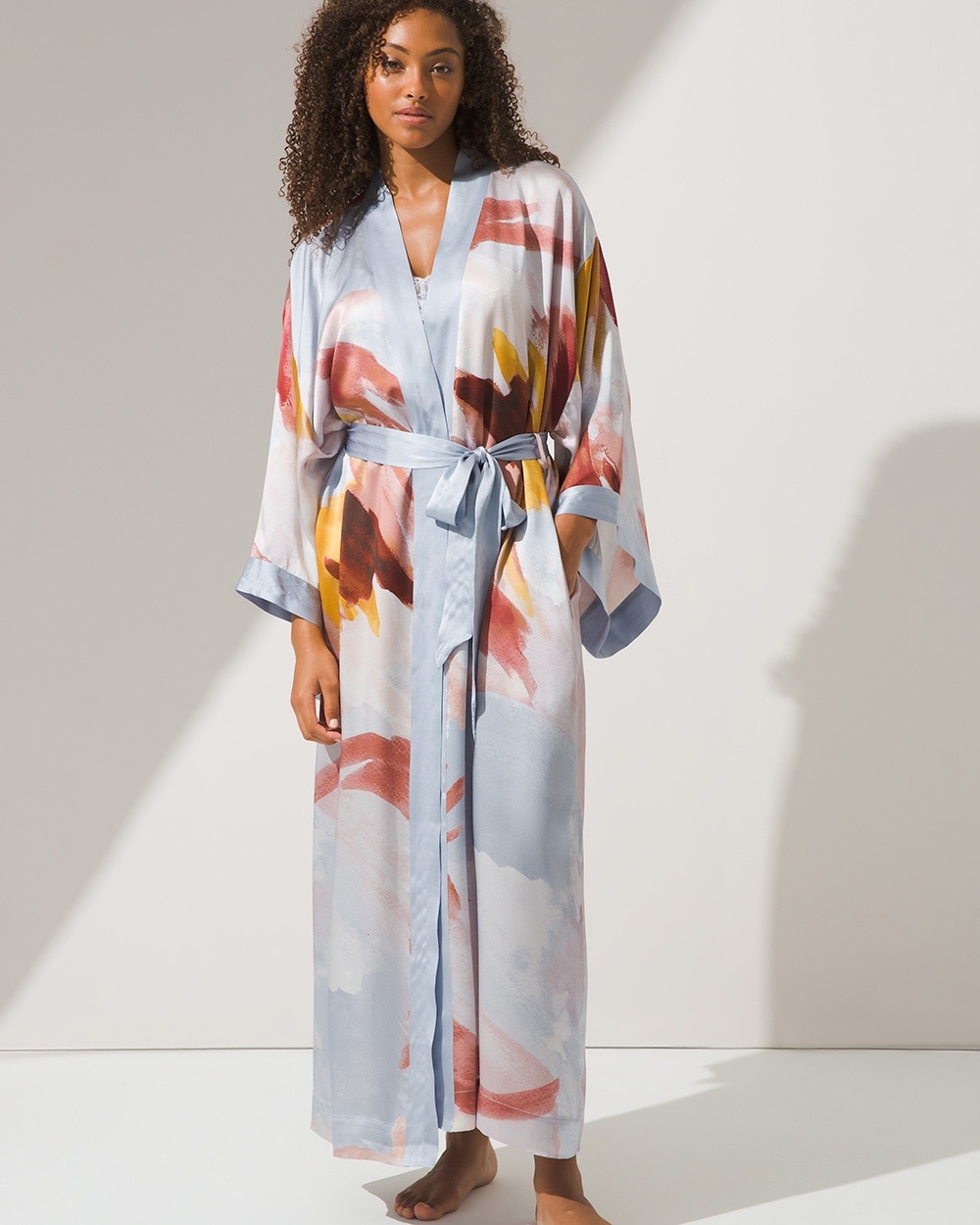 Sensual Silk Kimono Robe