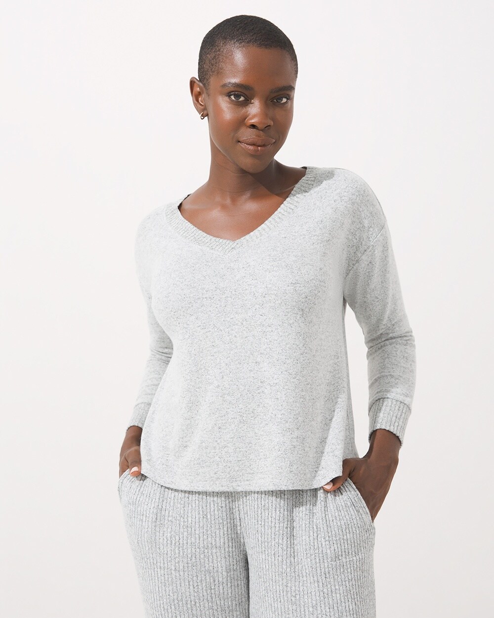 Brushed Cozy Long Sleeve Pajama Top