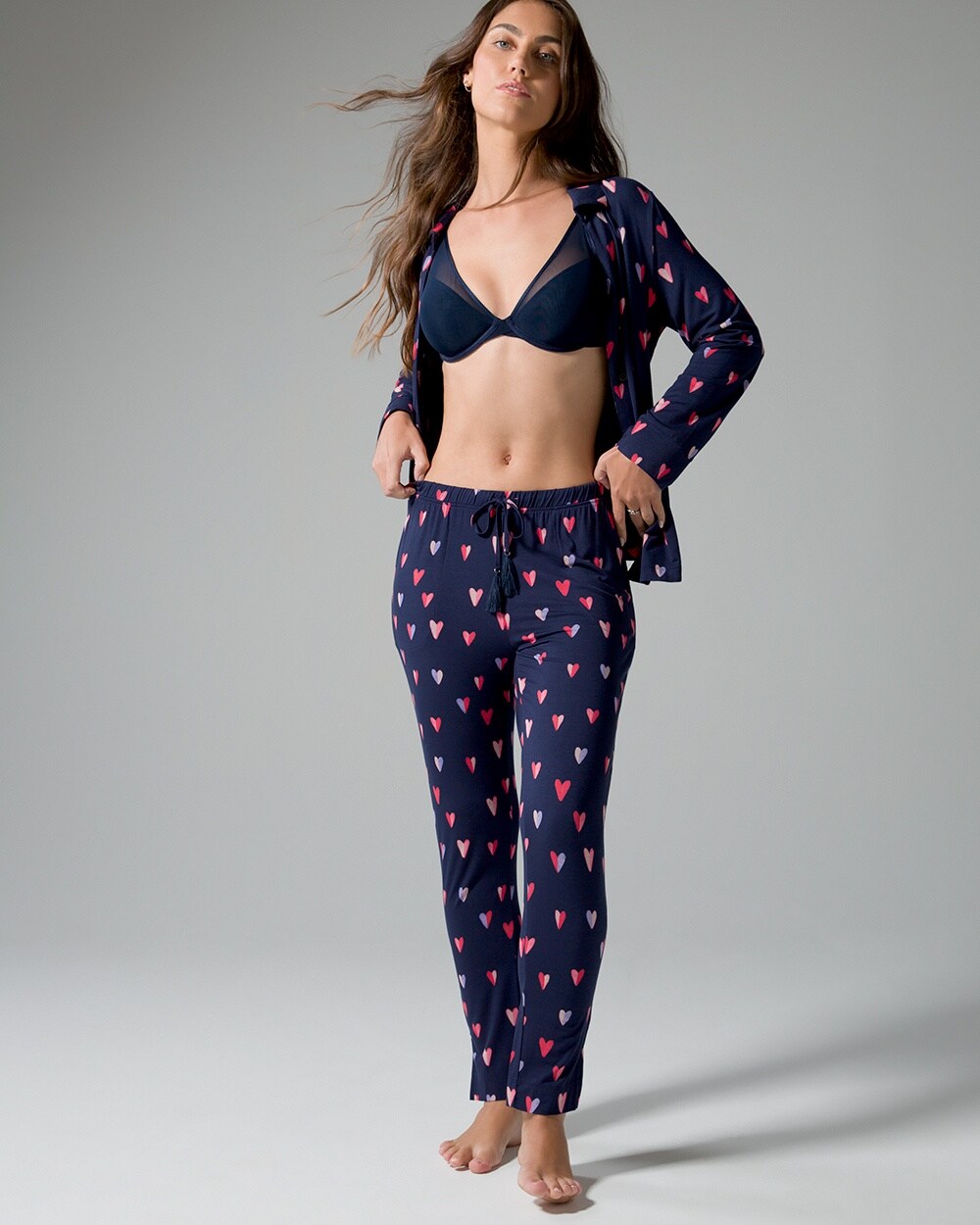 Cool Nights Tassel Ankle Pajama Pants