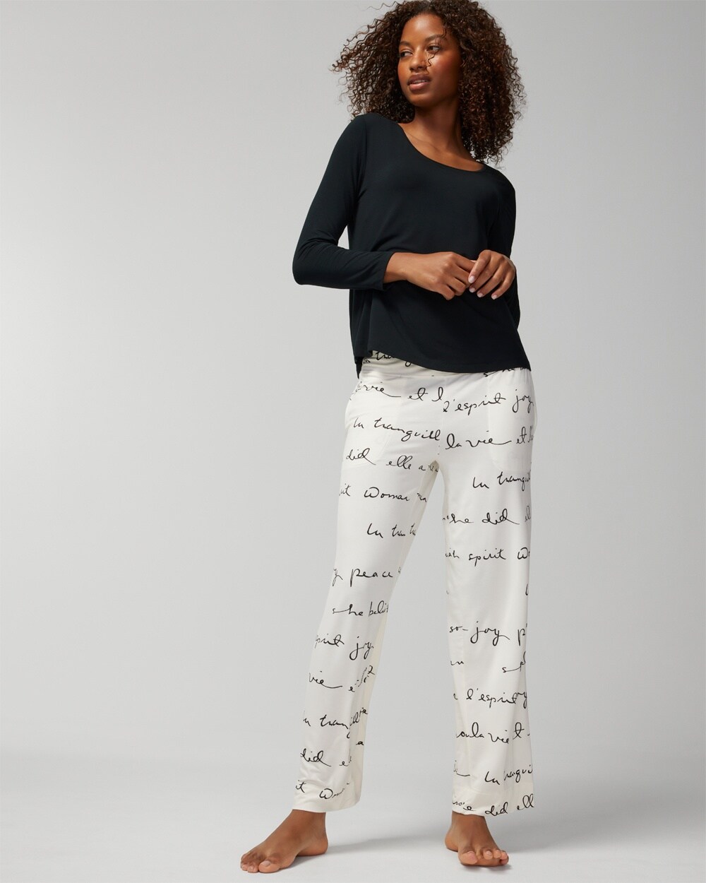 Cool Nights Long-Sleeve Top + Pants Set