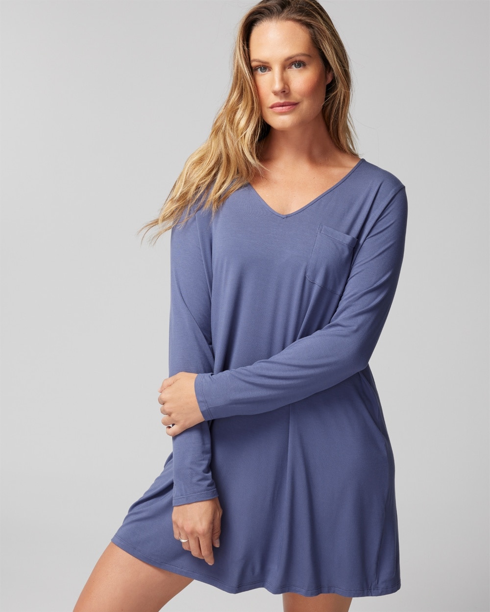 Cool Nights Long-Sleeve Sleepshirt - WA