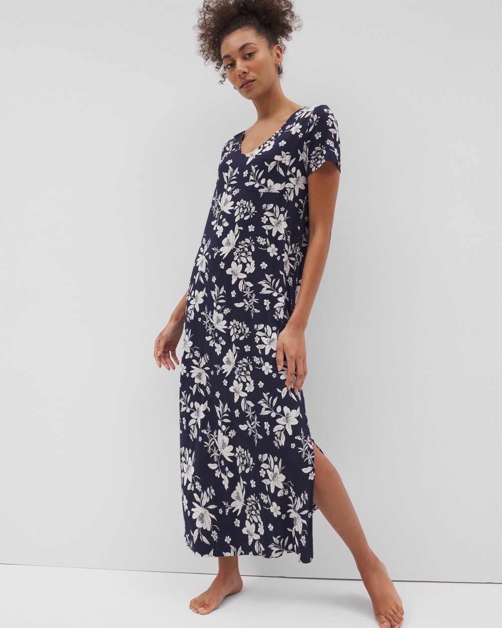 Cool Nights Short-Sleeve Long Sleepshirt