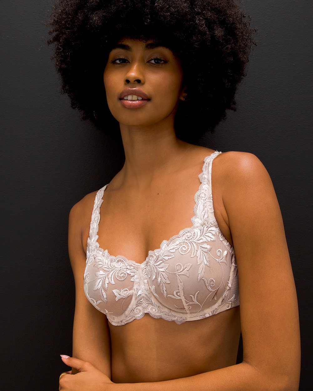 Amour Sheer Lace Unlined Bra