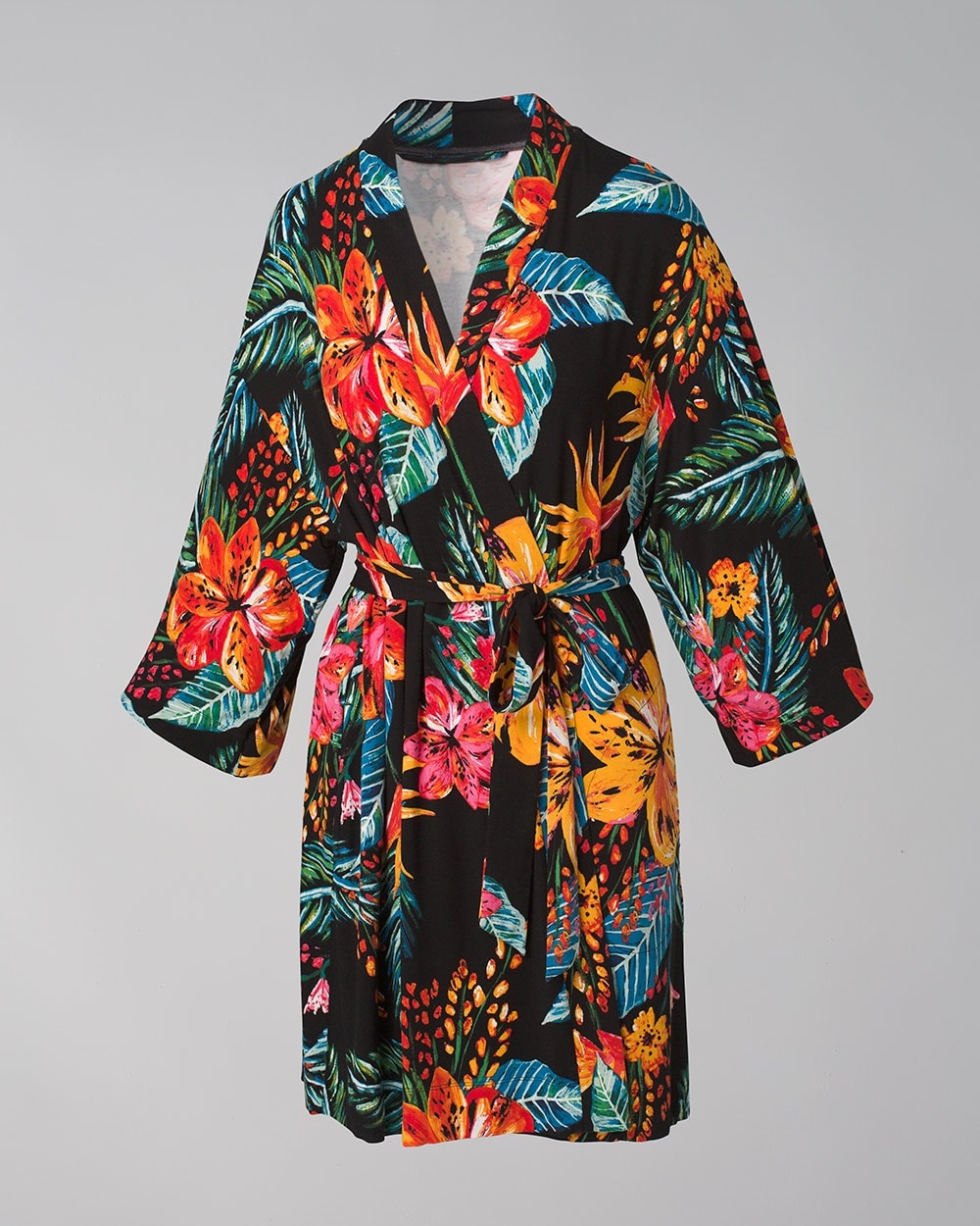 Cool Nights Kimono Sleeve Short Robe