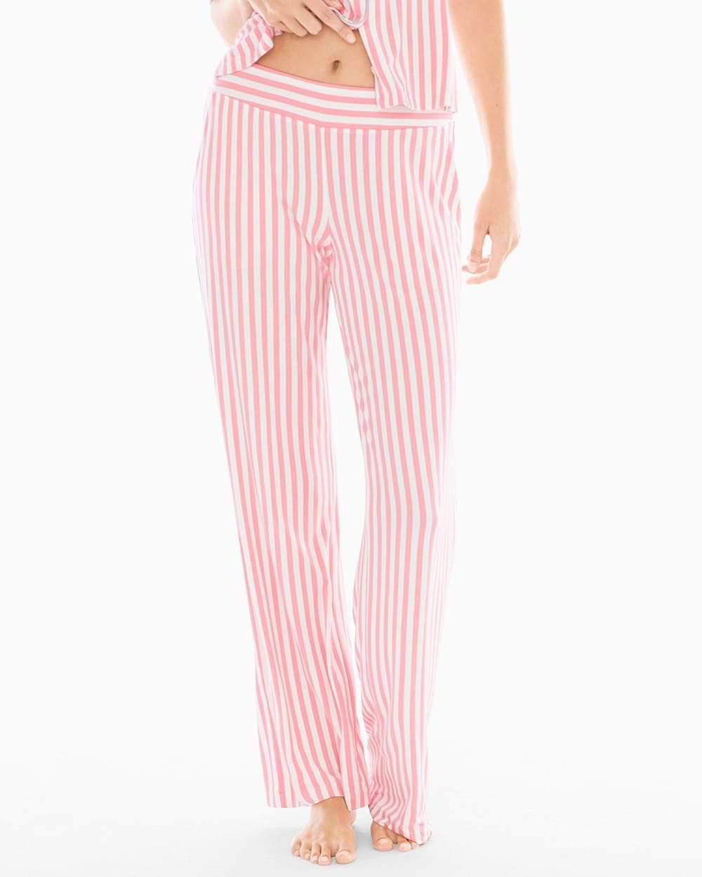 Cool Nights Pajama Pants Relaxed Stripe Pink Icing