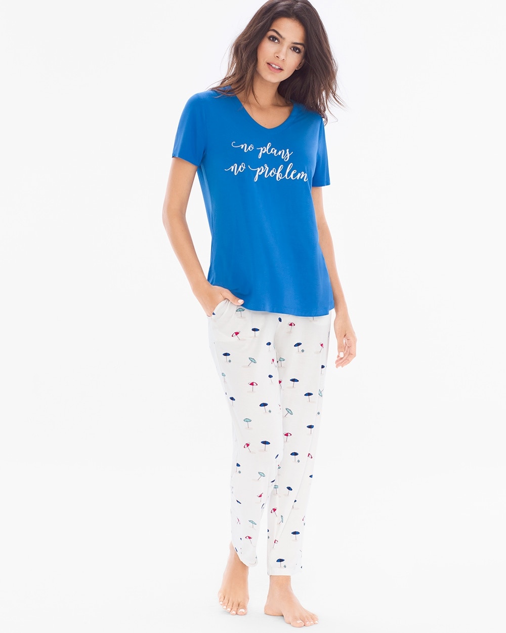 Cool NIghts Ankle Length Pajama Set Lazy Days Capri