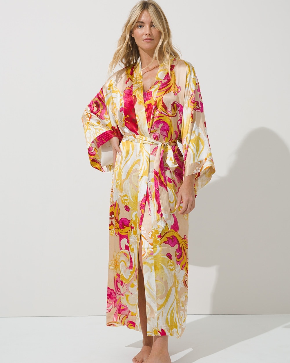 Sensual Silk Kimono Robe