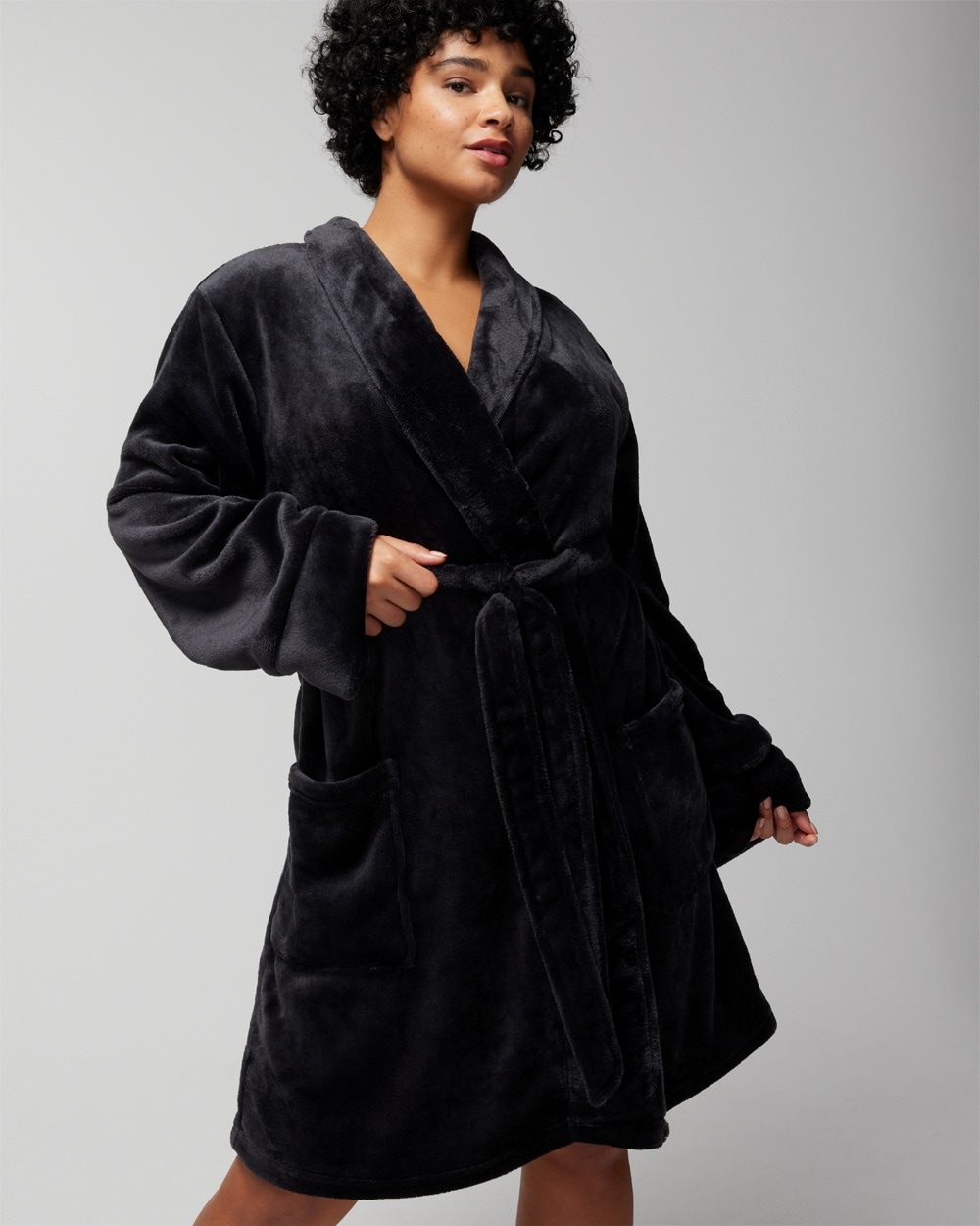 Plush Short Robe - WA