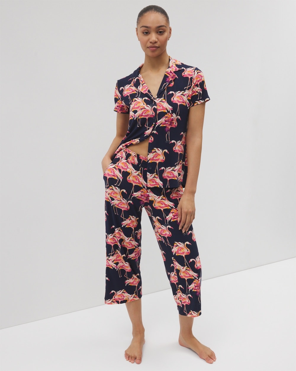 Cool Nights Cropped Pajama Pants