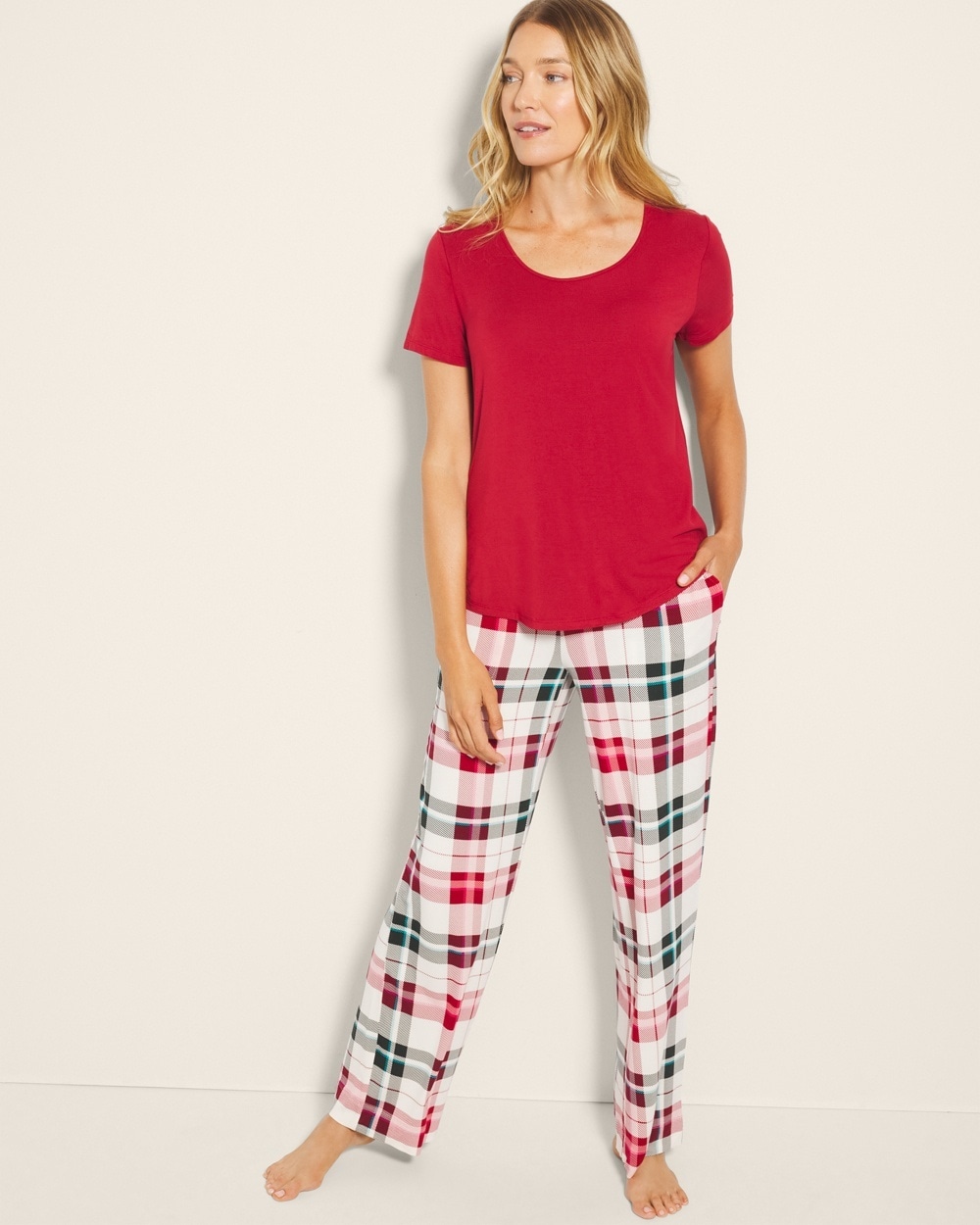 Cool Nights Packaged Short-Sleeve Pant Set - WA