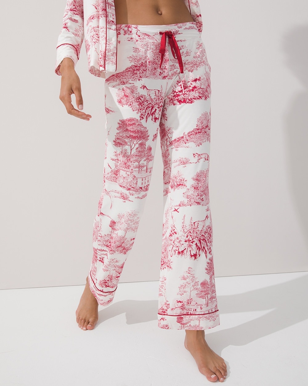 Cool Nights Satin Trim Pajama Pants