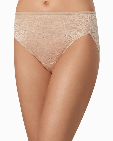 Floral Lace High Leg Brief
