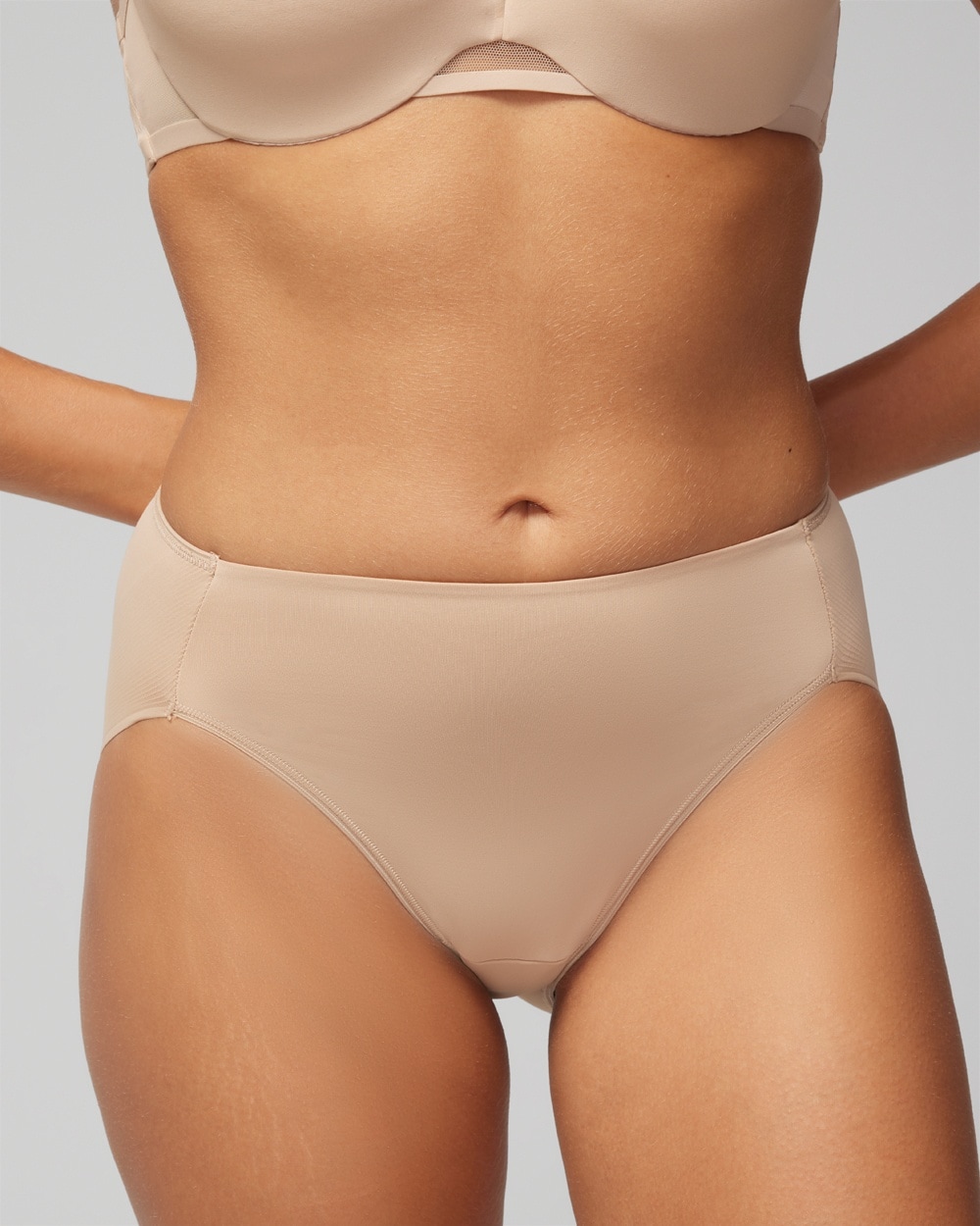 Soma Vanishing Tummy High-Leg Shaping Brief, Nude