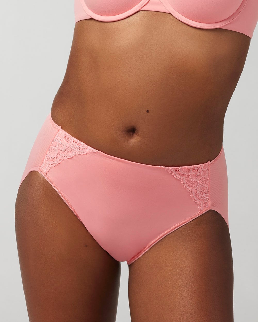 Vanishing Tummy High-Leg Brief with Lace
