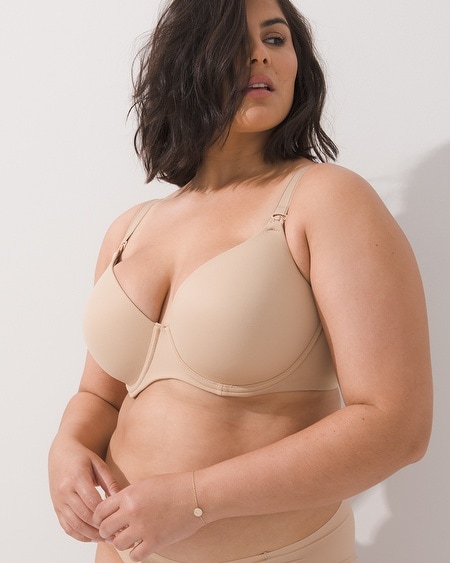 Soma, Intimates & Sleepwear, Soma Embraceable Full Coverage Wireless  Unlined Bra Soft Tan 4d