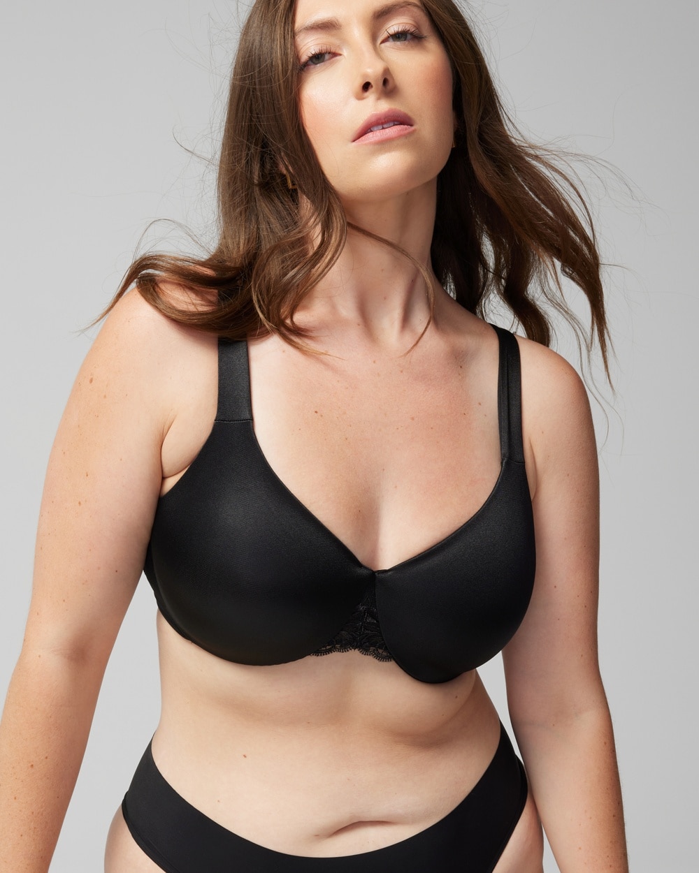 Soma Sensuous Sides 3 Inch Minimizer Bra In Black