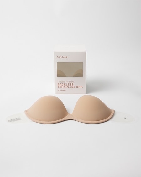 Dritz C Cup Adhesive Strapless Backless Bra Nude