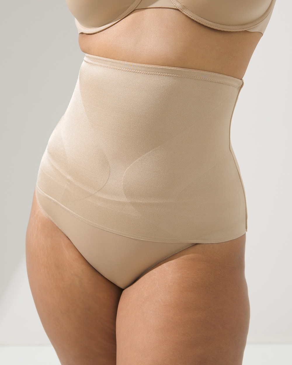 Soma Vanishing Edge Sculpting Waist Cincher Shapewear In Nude