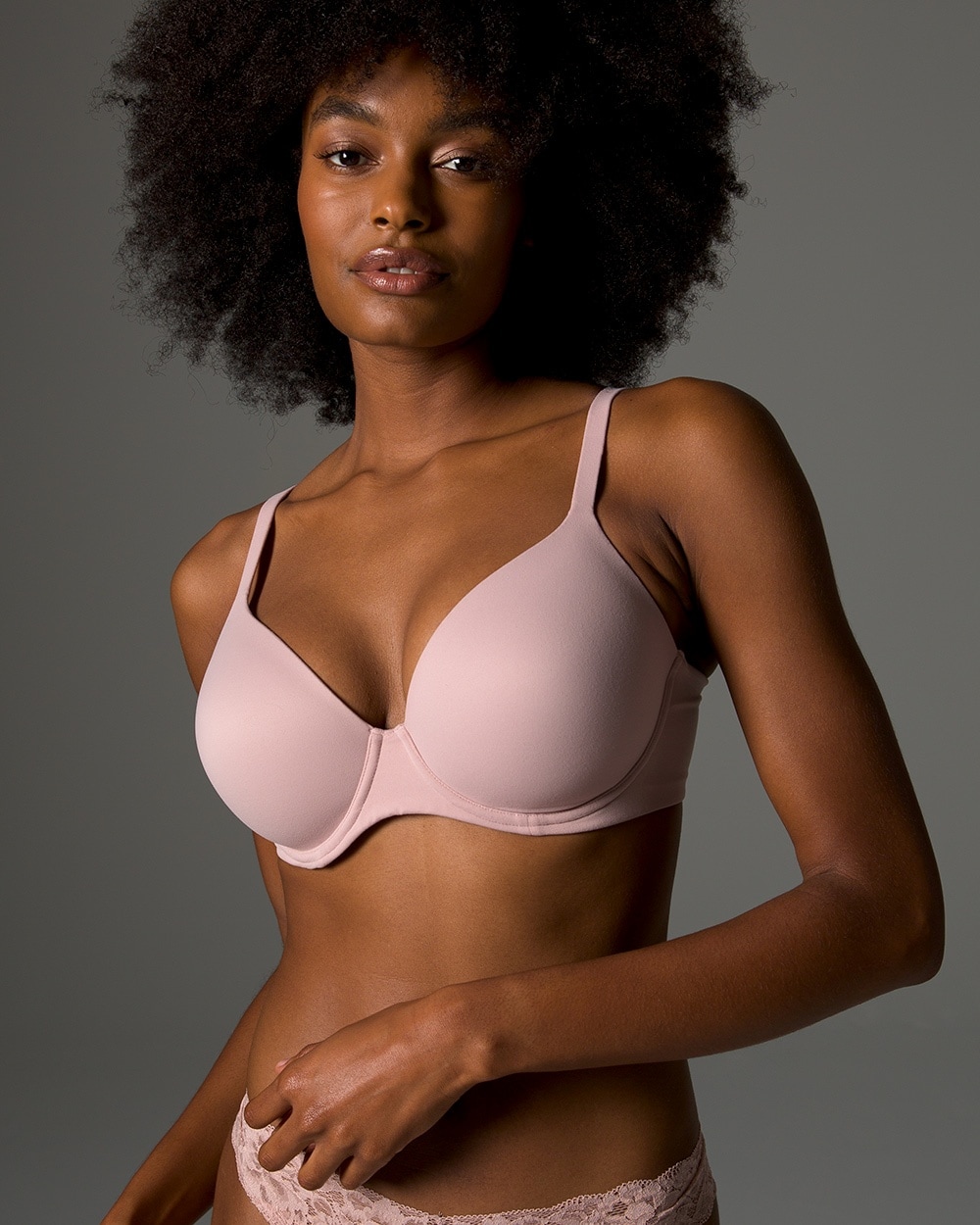Soma Embraceable Perfect Coverage Bra In Light Pink Nude