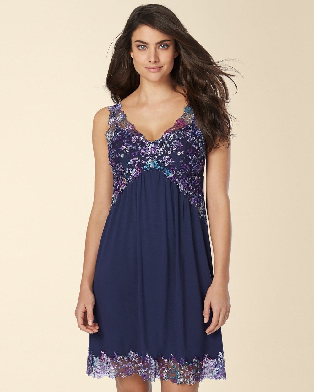 Limited Edition Endearing Lace Sleep Chemise Navy