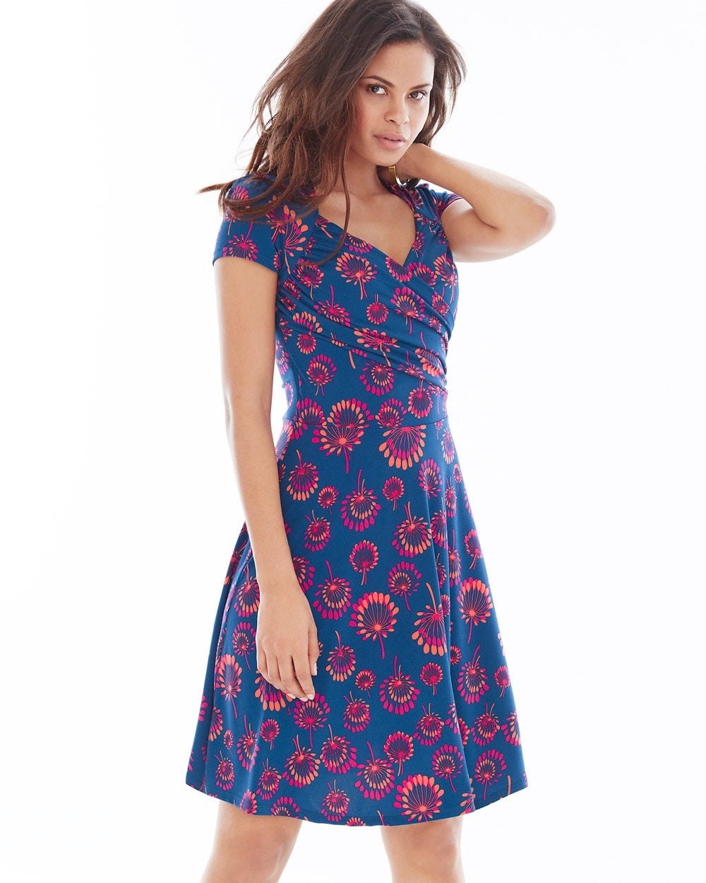 Leota Sweetheart Short Dress Fireworks