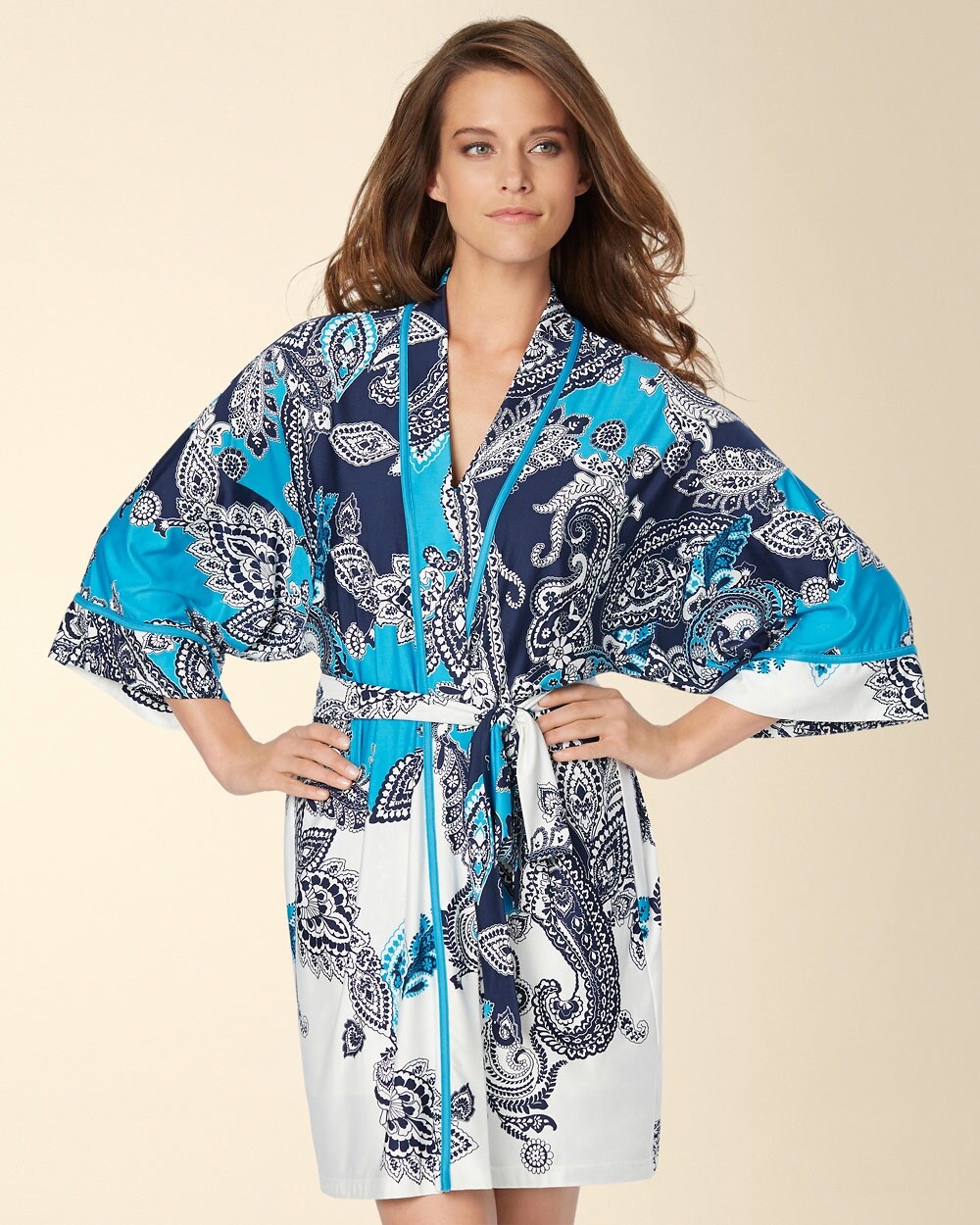 In Bloom by Jonquil Lindi Border Short Robe
