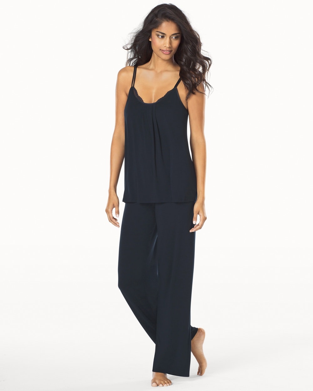 Midnight by Carole Hochman Reve de Chantilly Pajama Set Midnight