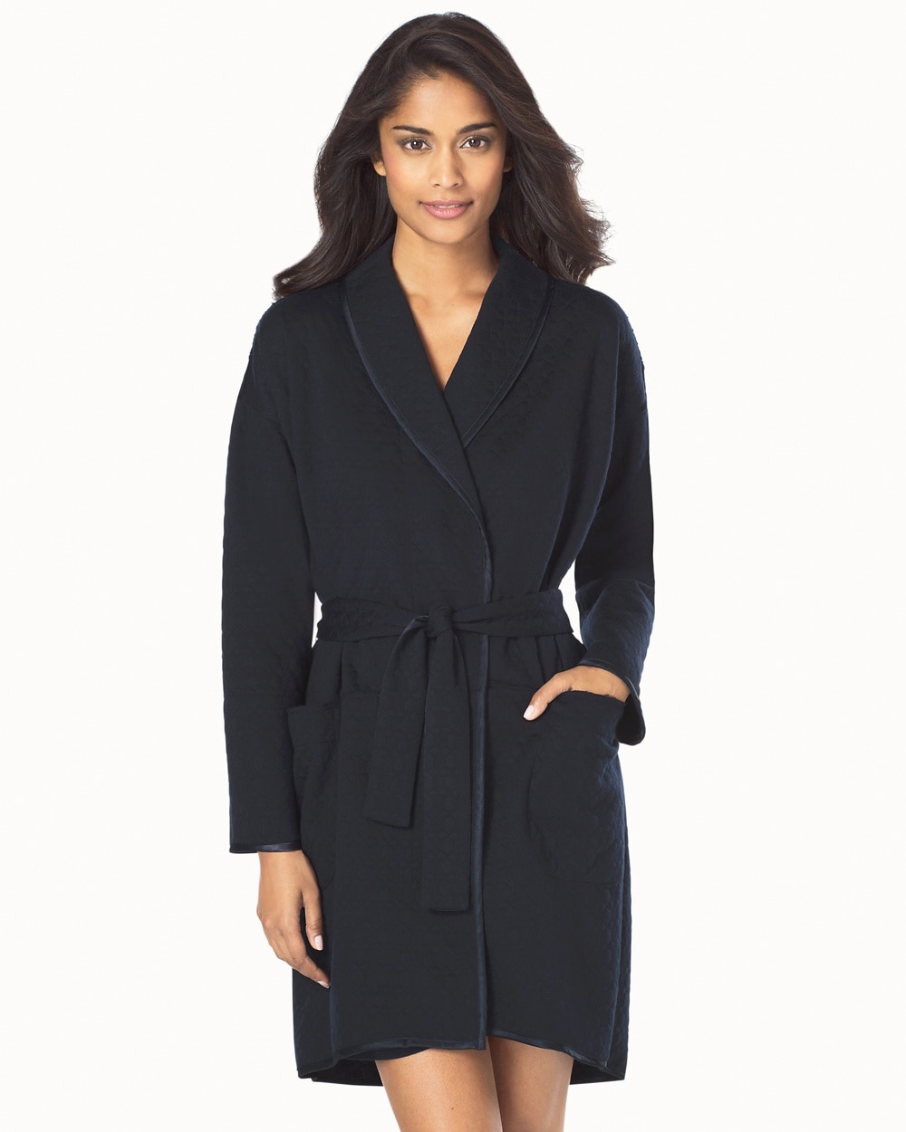Midnight by Carole Hochman September Nights Quilted Robe Midnight