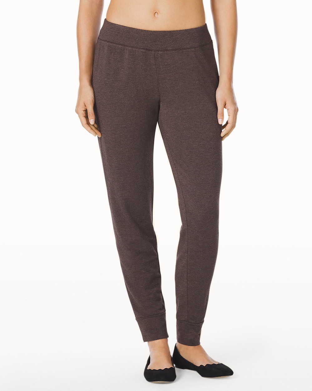 Live.Lounge.Wear. Divine Terry Banded Bottom Pants Heather Java