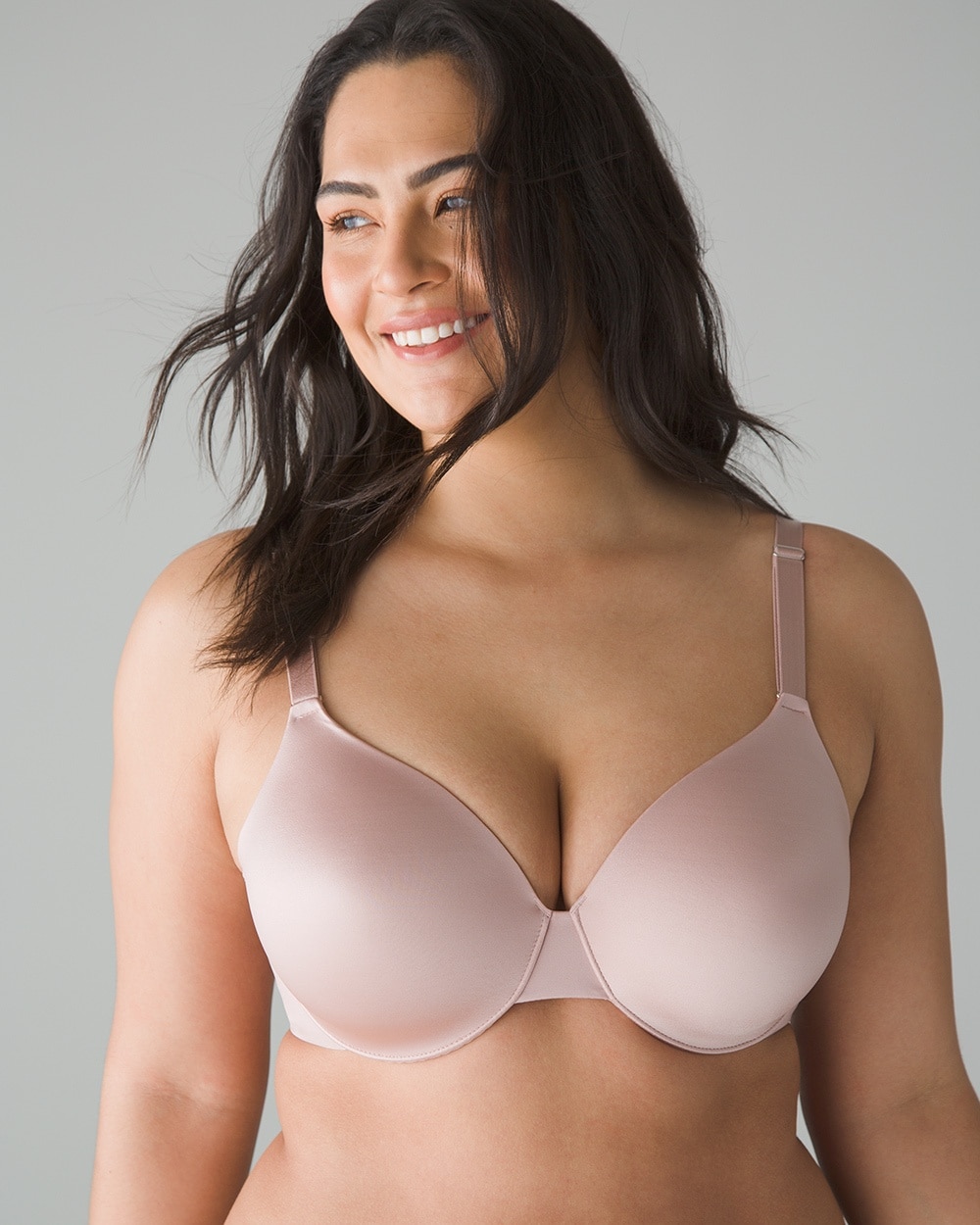 Soma Vanishing Back Full Coverage Bra In Light Pink Nude