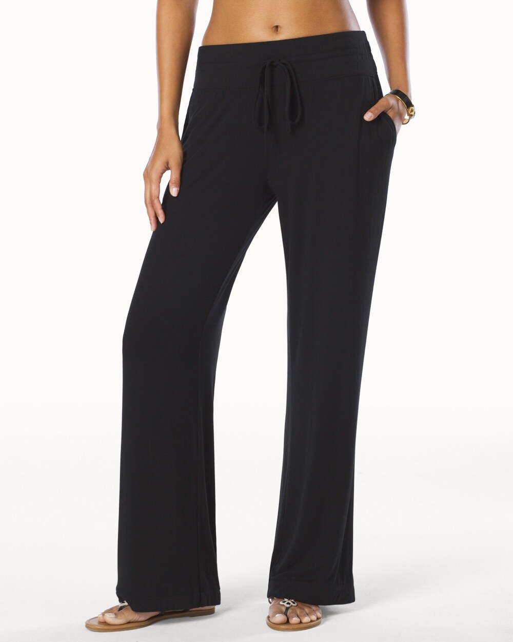 Live. Lounge. Wear. Soft Jersey Wide Leg Lounge Pants - Soma