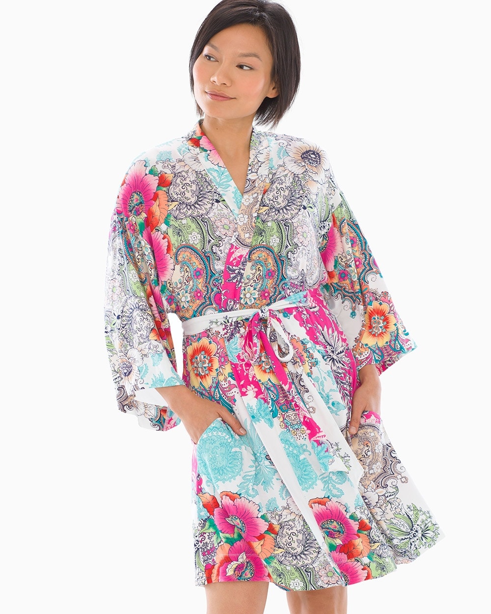 Cool Nights Kimono Short Robe