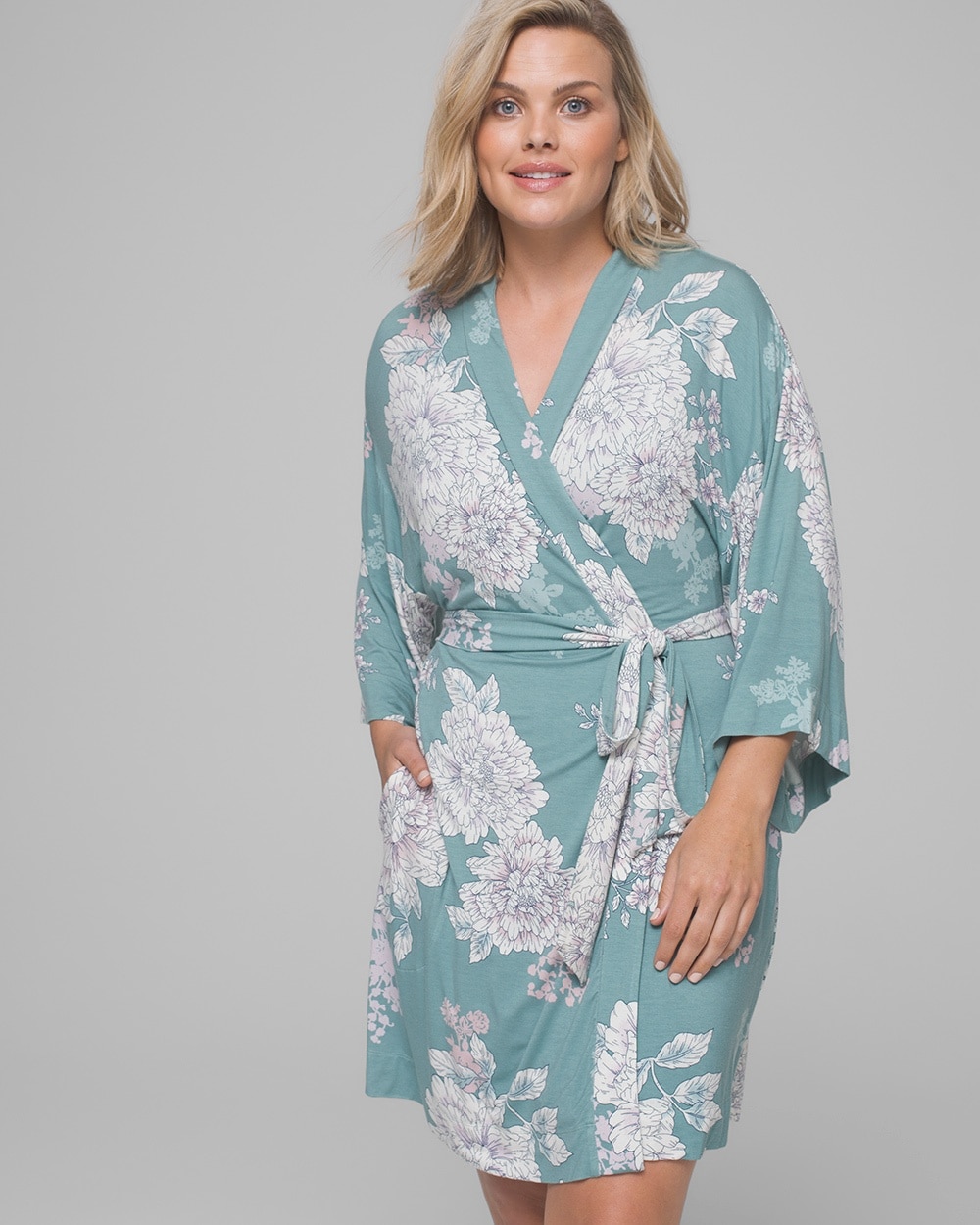 Cool Nights Kimono Short Robe